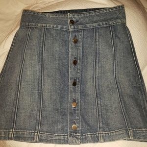 Frame Denim Le Panel Georgetown Denim Skirt  27